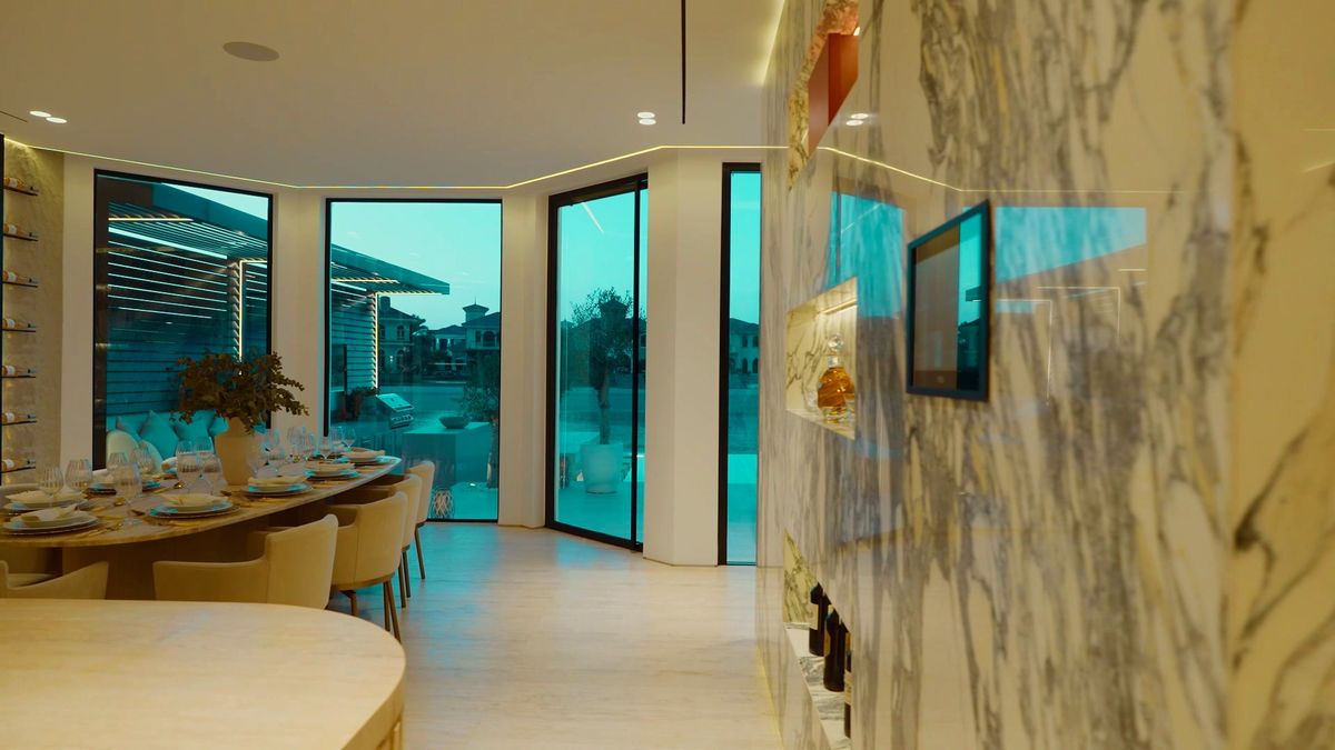 Dining terrace by the pool