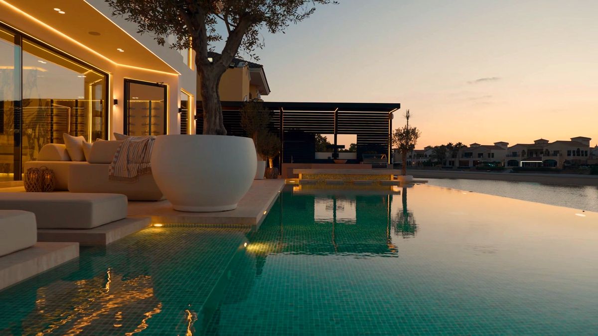 Pool at dusk, second aspect